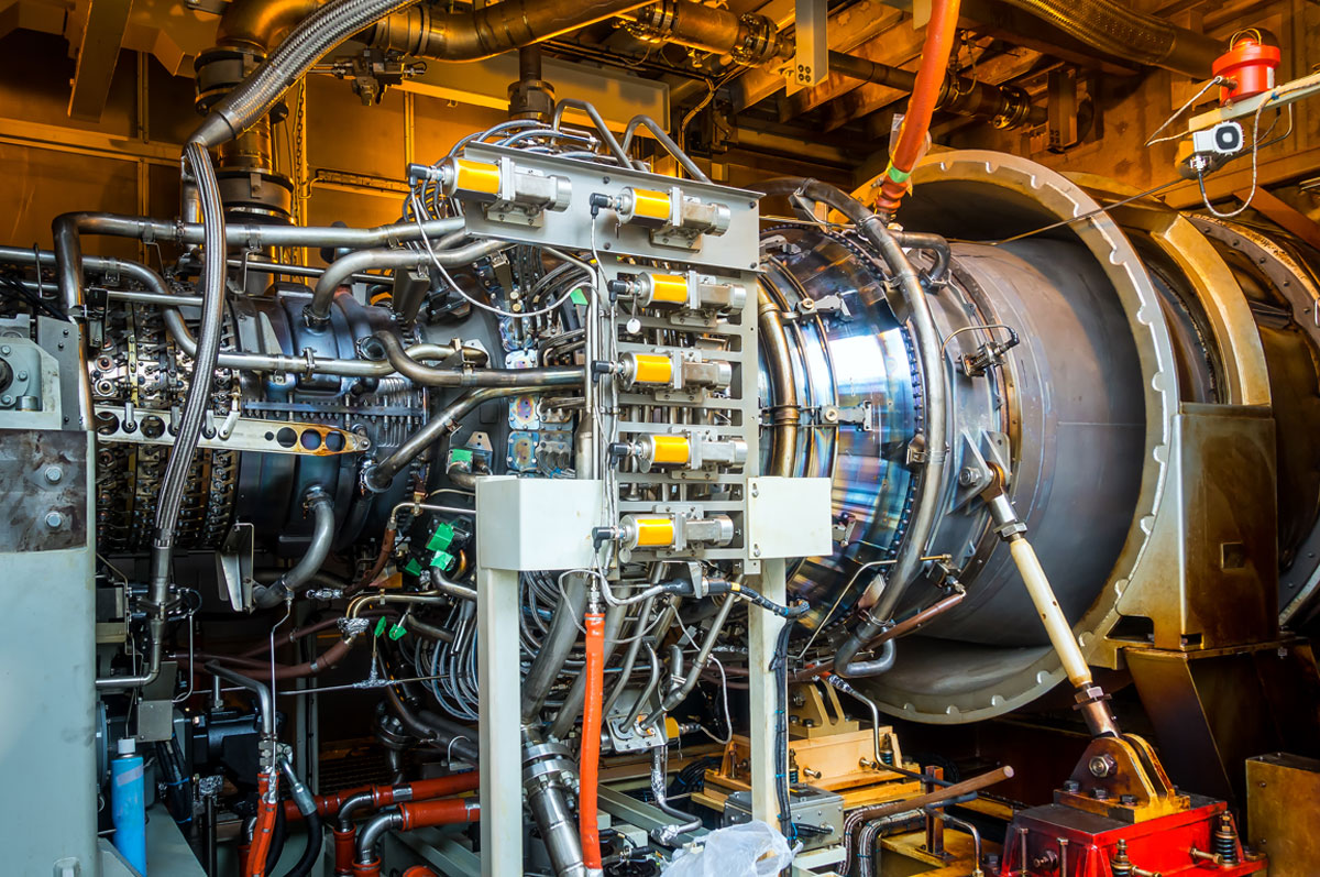 Gas turbine equipment pipeline power plant